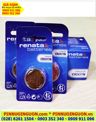 COMBO 1HỘP 6vỉ Pin Renata CR2477 lithium 3v chính hãng (Thụy Sỹ) _Giá chỉ 732.000đ/HỘP